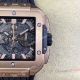 BBF Super Clone Hublot Square Bang Unico Rose Gold Titanium Black Strap (5)_th.jpg